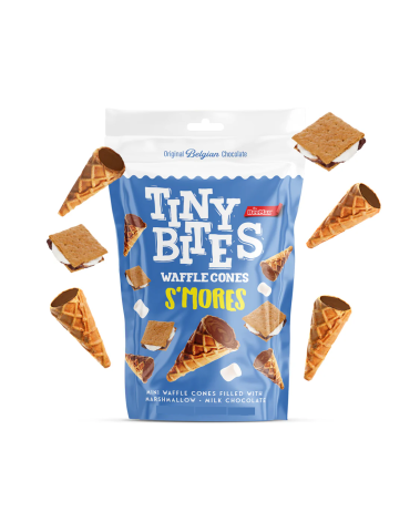 Smores Flavored Waffle Cones 80 g. Tiny Bites