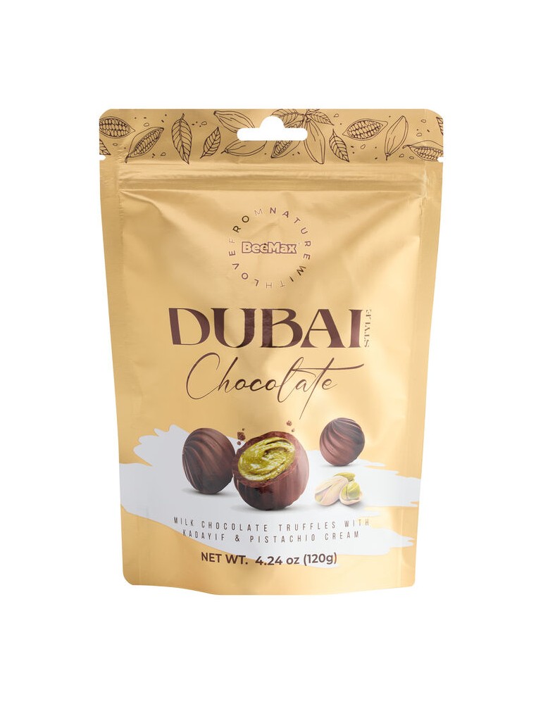 Dubai Style Milk Truffles with Kadayif Pistacho 120 g. Bee Max