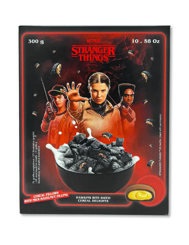Cereales Pillows with Hazelnut 300 g. Stranger Things