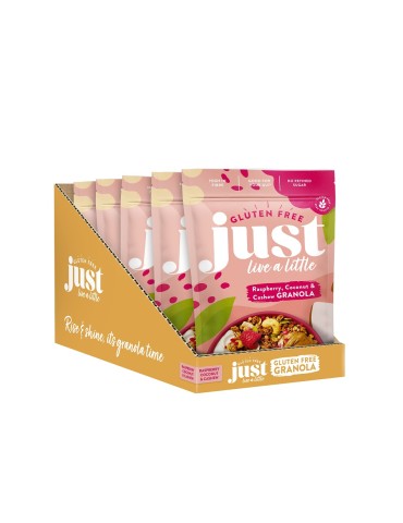 Granola Raspberry, Coconut & Cashew 360 g. Just Live