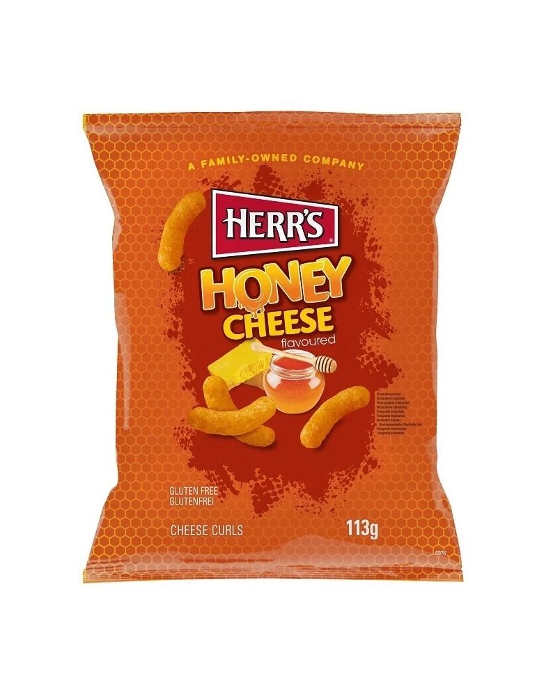 Hot Honey Cheese curls 113 g. Herr's