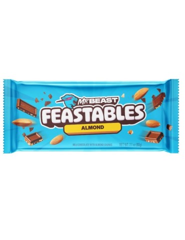 Almond Chocolate Bar 60 gr. Mr Beast Feastables