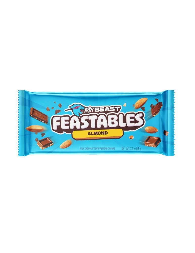 Almond Chocolate Bar 60 gr. Mr Beast Feastables