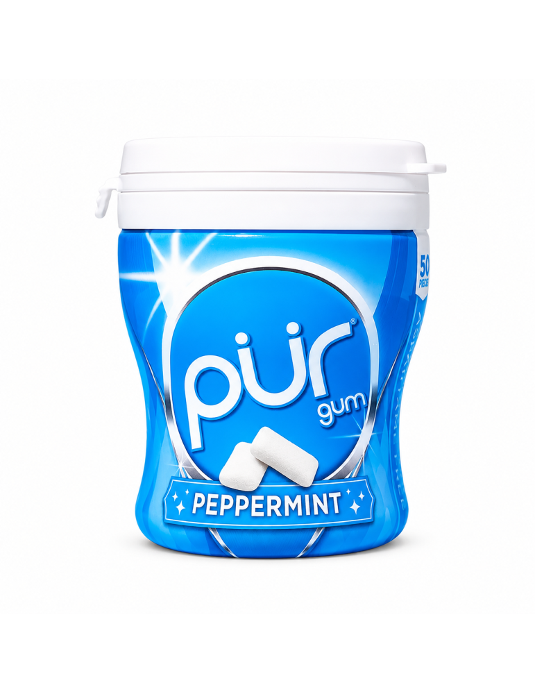 Chicles Peppermint 70 g. Shaker Cup. PUR Gum