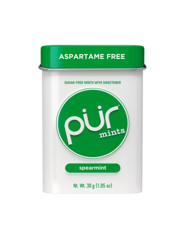 Mints Spearmint, 30 g Tin. PUR Gum