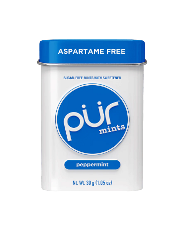 Mints Peppermint, 30 g Tin. PUR Gum