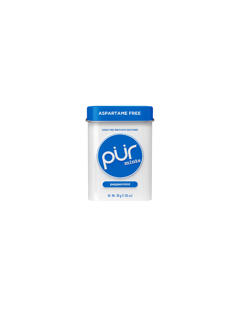 Mints Peppermint, 30 g Tin. PUR Gum