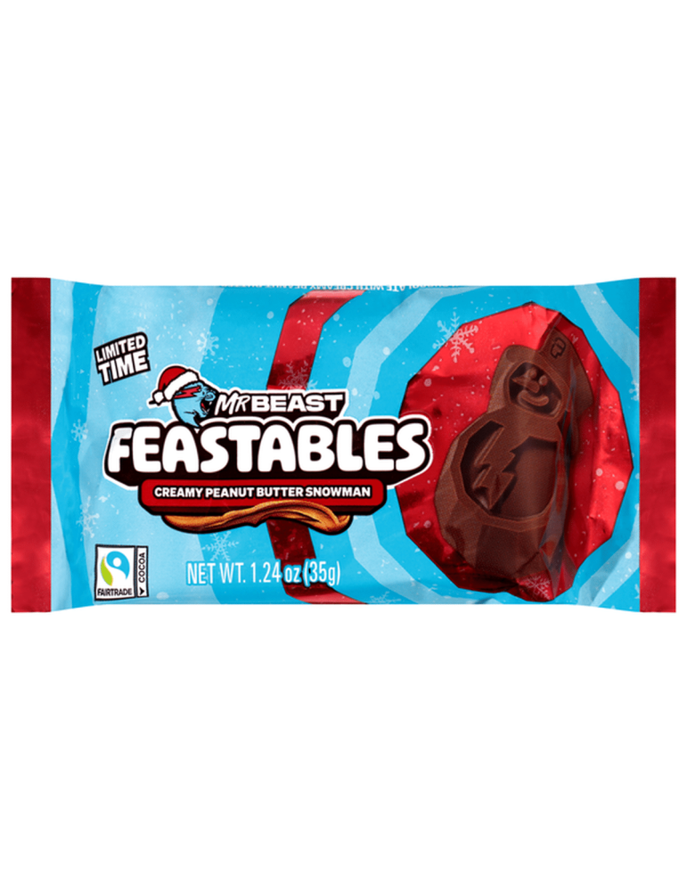 Peanut Butter Holiday Snowman 35 g. Feastables