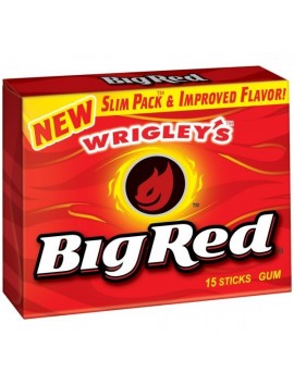 Big Red 15 sticks. Wrigley's